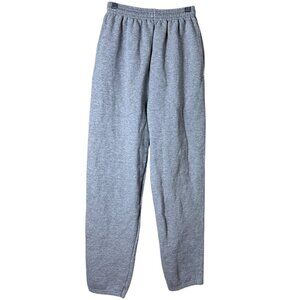 HANES Premium EcoSmart Classic Grey Jogger Sweatpants w/ Pockets Size Small